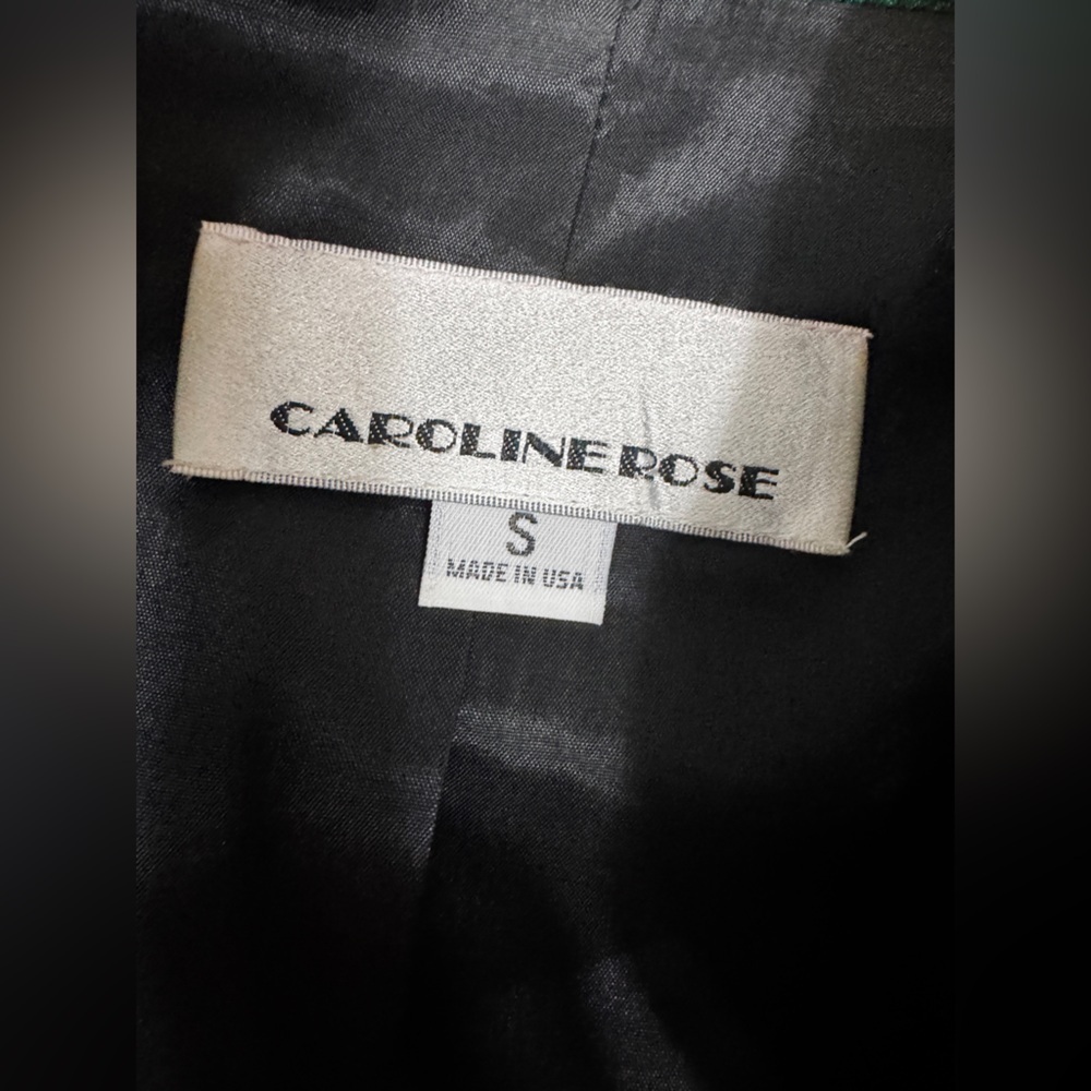 Caroline rose Elegant Green embroidered Women's Jacket K-31 - Picture 12 of 14